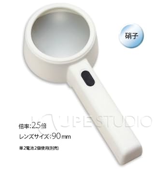 Amazon | 池田レンズ工業 虫眼鏡 拡大鏡 ライト付 90 LM-90 2.5